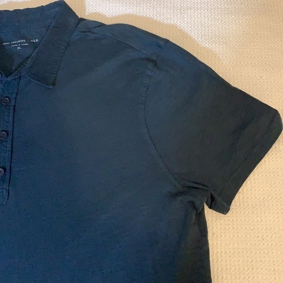 John Varvatos USA Short Sleeve Navy Polo Shirt, XL - Picture 4 of 6